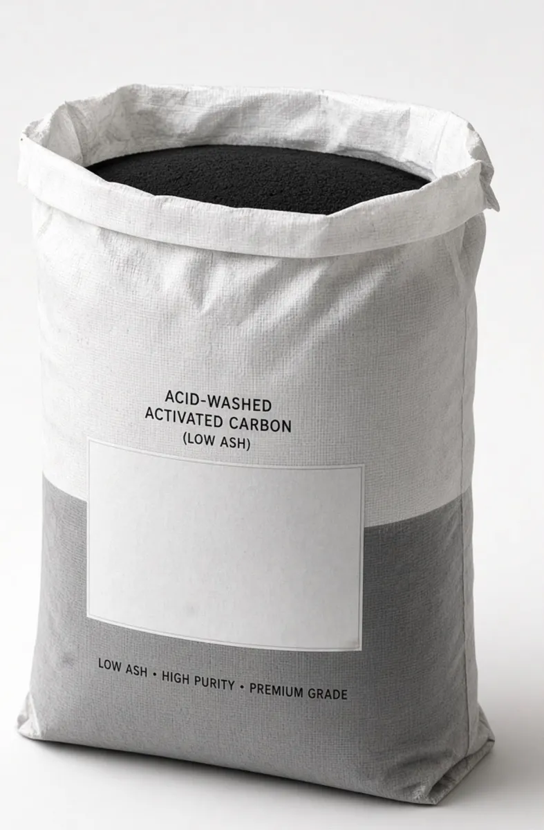 Acid-Washed Activated Carbon (Low Ash) sample sachet
