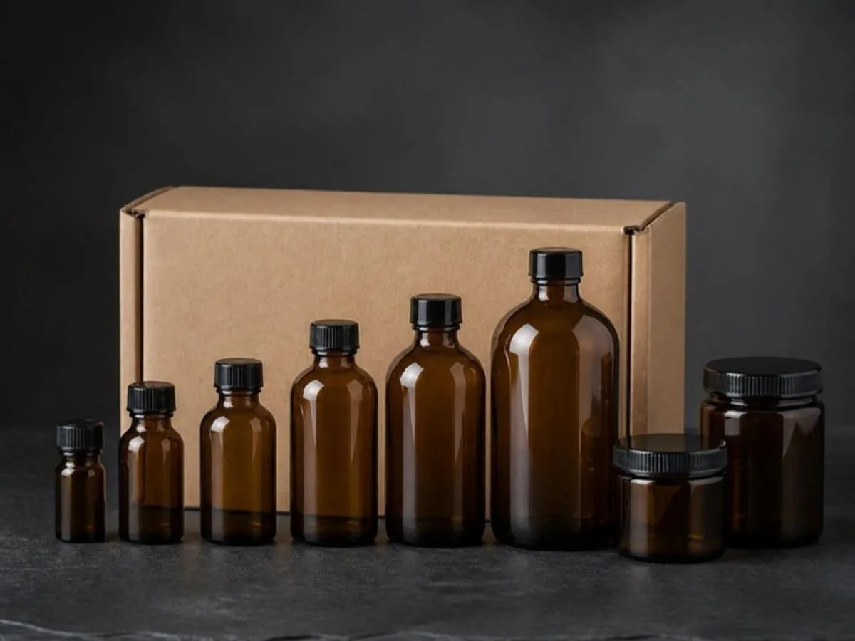 Amber Glass Bottles