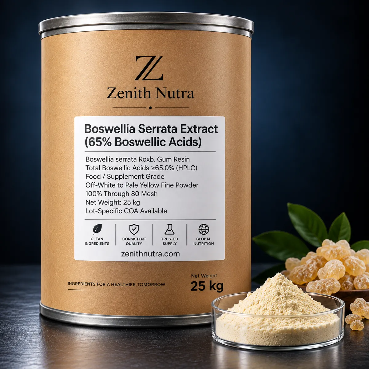 Boswellia Serrata Extract (65% Boswellic Acids) — close-up texture