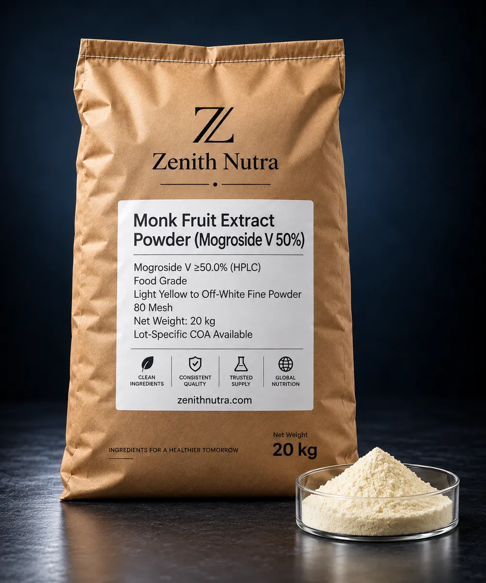 Monk Fruit Extract Powder (Mogroside V 50%)
