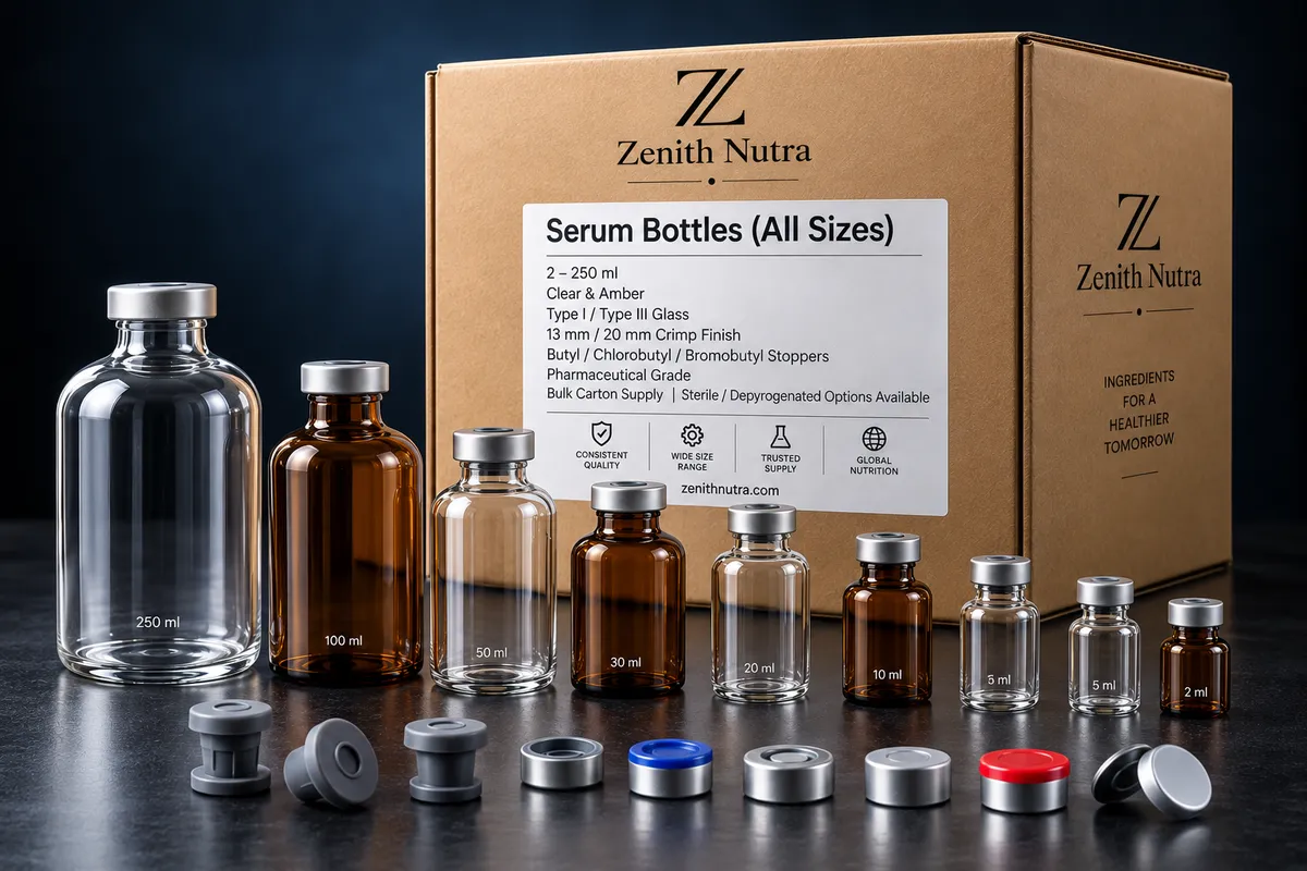 Serum Bottles (All Sizes) — bulk packaging